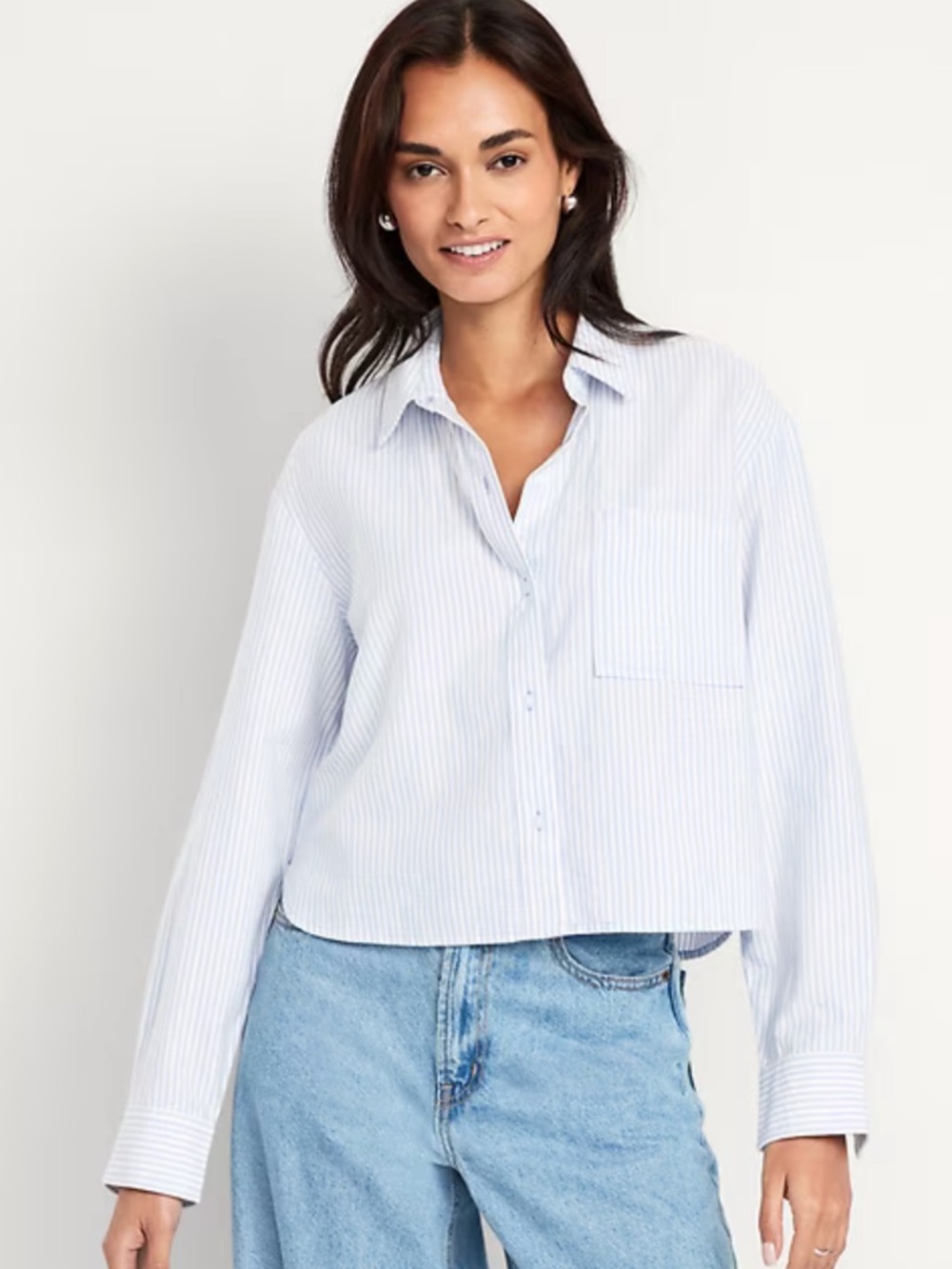 Old Navy | Cropped Oxford Button Down